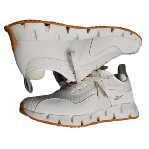 Reebok Zig Dynamica Running Sneakers Womens US 11 White Brown Comfort 30106WCS